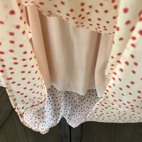 Samsoe Elm Shirt Dress in Pearl Drops Midi Pink Polka Dot Size Medium EUC - Picture 8 of 12